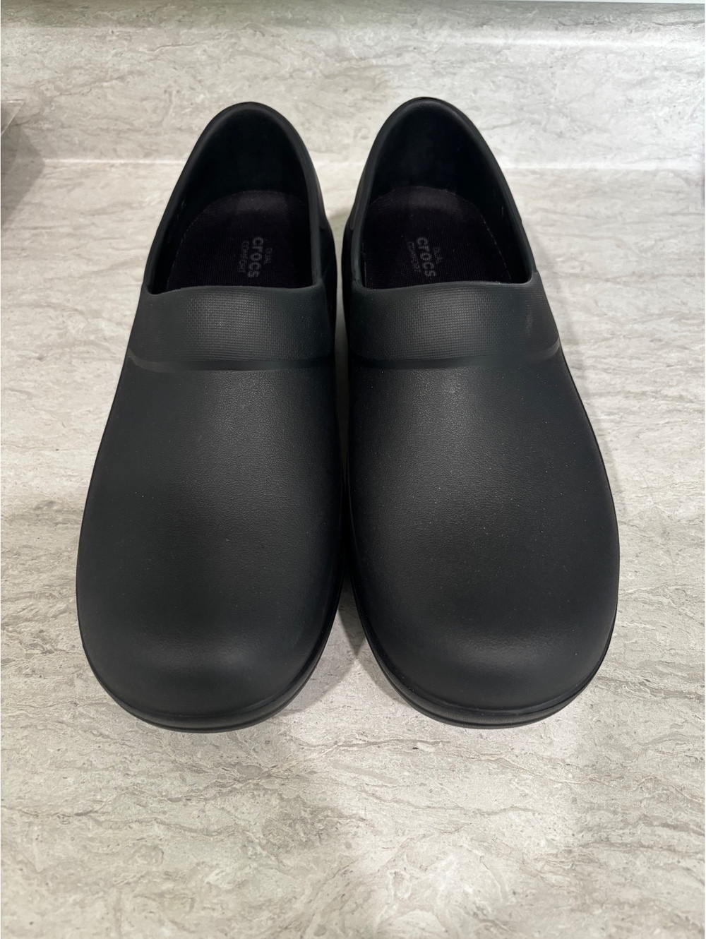 Crocs Women's Neria Pro II Work Clogs - Black Slip-Resistant Shoes 11
